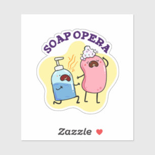 Soap Opera Schattigee Drama Pun Vinyl Sticker