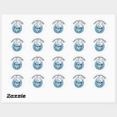 Soap-phisticated Funny Soap Pun Ronde Sticker (Vel)