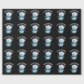Soap-prano Funny Soprano Soap Pun Dark BG Cadeaupapier (Vlak)