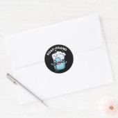 Soap-prano Funny Soprano Soap Pun Dark BG Ronde Sticker (Envelop)