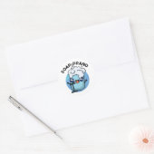 Soap-prano Funny Soprano Soap Pun Ronde Sticker (Envelop)