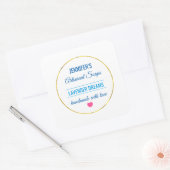 SOAP SCENT BIZ-SJABLOON VIERKANTE STICKER (Envelop)