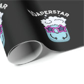 Soaperstar Funny Soap Pun Dark BG Cadeaupapier (Rol Hoek)