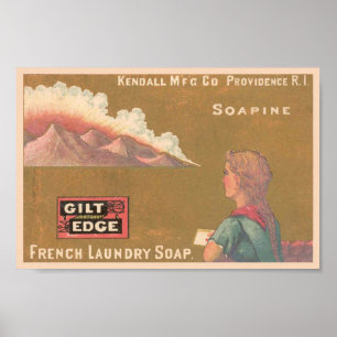 Soapine French Laundry Soap Poster