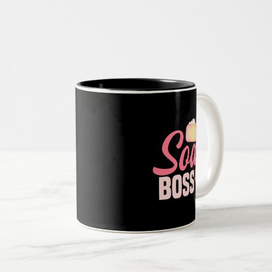 Soapmaker Bath Soap Making Soapatologist Soaper Ho Tweekleurige Koffiemok (Voorkant rechts)