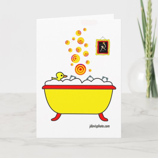 Soaps Go met Stippen Notecards Kaart (Voorkant)