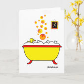 Soaps Go met Stippen Notecards Kaart (Gele Bloem)