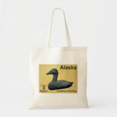 Soapstone Eider - Alaska Postage Tote Bag (Voorkant)