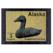 Soapstone Eider Duck Snijplank (Voorkant)