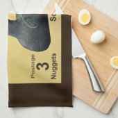 Soapstone Eider Duck Theedoek (Quarter Fold)