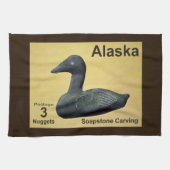Soapstone Eider Duck Theedoek (Horizontaal)