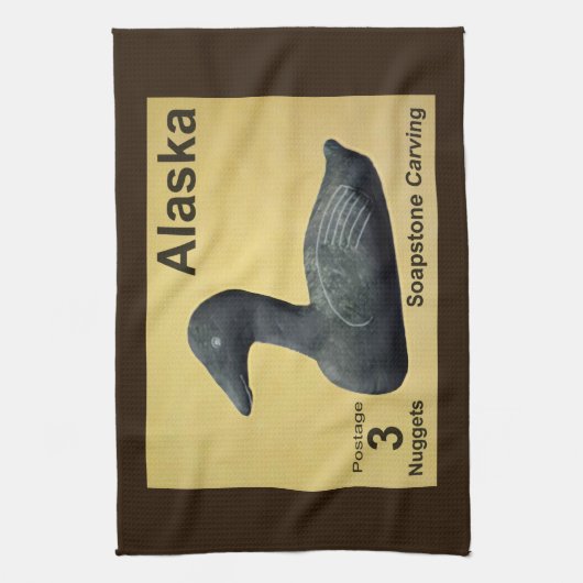 Soapstone Eider Duck Theedoek (Verticaal)