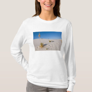 Soaptree Yucca, lange schaduw, transversale duinen T-shirt
