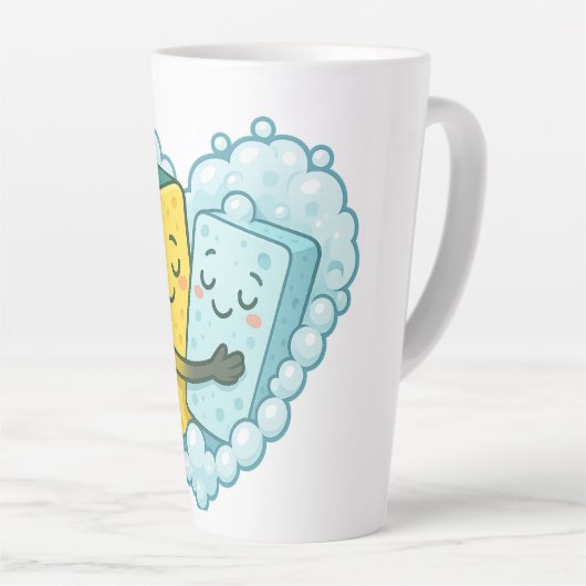 Soapy Love – Sponge & Dish Soap Latte Mok (Rechterhoek)