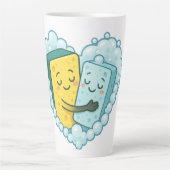 Soapy Love – Sponge & Dish Soap Latte Mok (Voorkant)