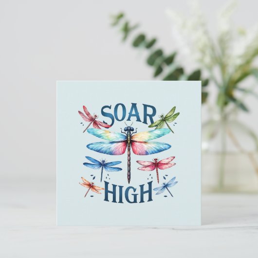 Soar High - Artistieke libel (Staand voorkant)