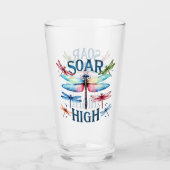 Soar High - Artistieke libel Glas (Voorkant)