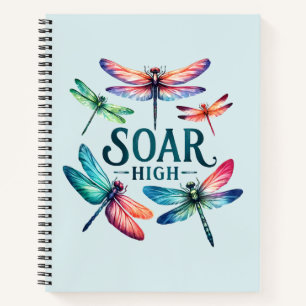 Soar High - Dragonfly Kleurrijk Inspirerend Notitieboek