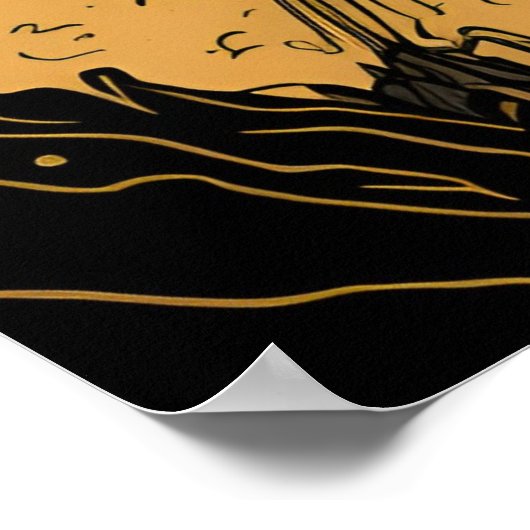 Soar High: Majestic Steampunk luchtschip Poster (Hoek)