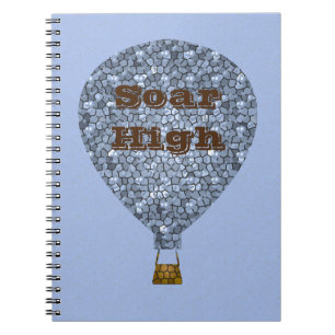 Soar High Mosaic Hot Air Ballon Inspirerend Notitieboek