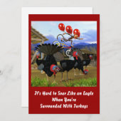 Soar like an Eagle Birthday Invite Kaart (Voorkant / Achterkant)