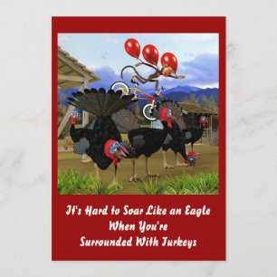 Soar like an Eagle Birthday Invite Kaart
