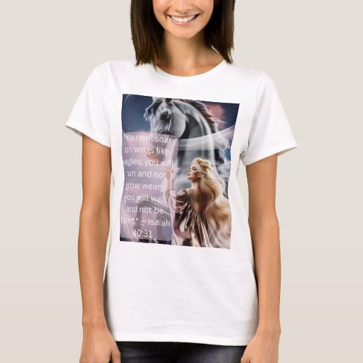 "Soar on Wings" T-shirt voor dames (Voorkant)