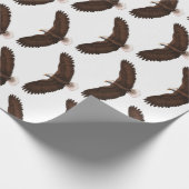 Soaring Bald Eagle Cadeaupapier (Hoek)