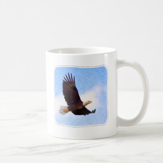 Soaring Bald Eagle Koffiemok (Rechts)