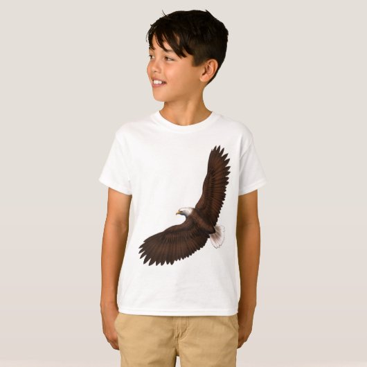 Soaring Bald Eagle T-shirt (Voorkant volledig)