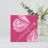 SOARING BUTTERFLY Bat mitzvah Invitation (Debout devant)