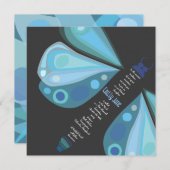 SOARING BUTTERFLY Bat Mitzvah Uitnodiging (Voorkant / Achterkant)