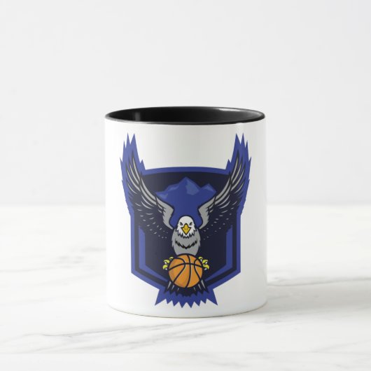 Soaring Eagle Basketball - Bold Sports Embleem Mok (Midden)