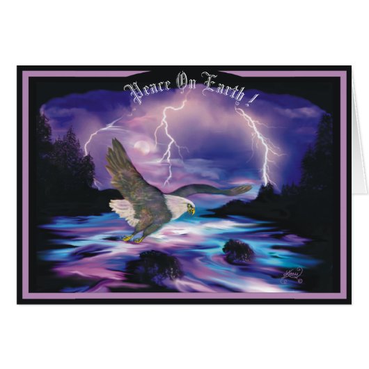 Soaring Eagle die vrede op aarde verspreidt (Voorkant Horizontaal)