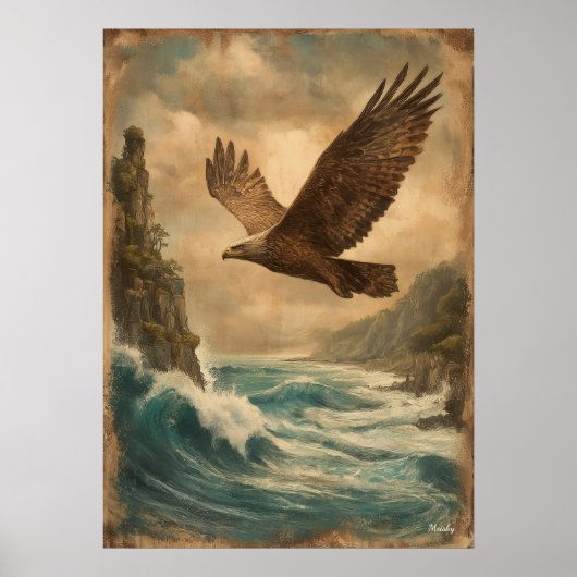 Soaring Horizon — Mid-Century Retro Vintage Poster (Voorkant)