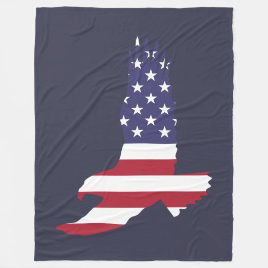 Soaring Patriot Fleece Deken (Voorkant)