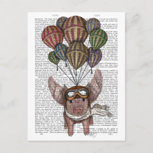 Soaring Pig Briefkaart