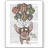 Soaring Pig Sticker (Voorkant)