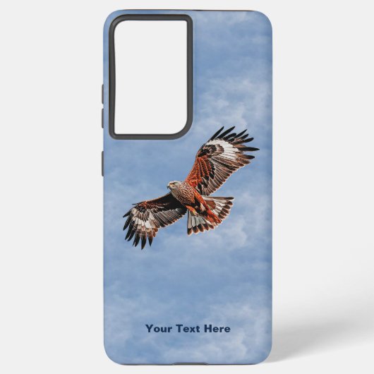 Soaring Red Kite Samsung Galaxy Hoesje (Achterkant)