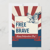 Soaring Salutation à l'indépendance, carte de voeu (Devant)