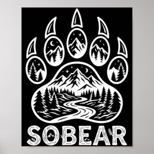 Sobear nuchterheidsjubileum nuchter AA NA herstel Poster