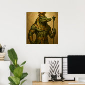 Sobek Poster - Egyptische krokodil God Art (Thuiskantoor)