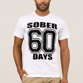 SOBER 60 DAGEN ZWART T-SHIRT