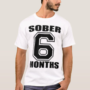SOBER 6 MAANDEN ZWART OP WITTE TANK