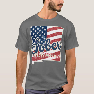 Sober aan de Vintage van New Mexico T-shirt