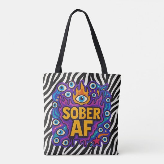 Sober AF -  Draagtas (Achterkant)