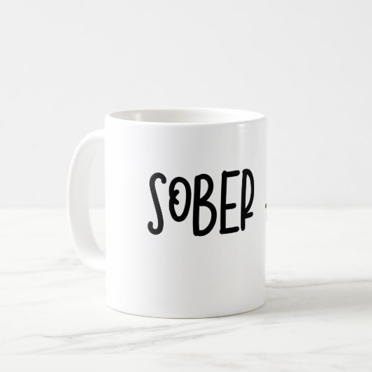 Sober AF Sobriety Drôle café Mug (Devant gauche)