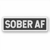 Sober AF Sticker (Voorkant)