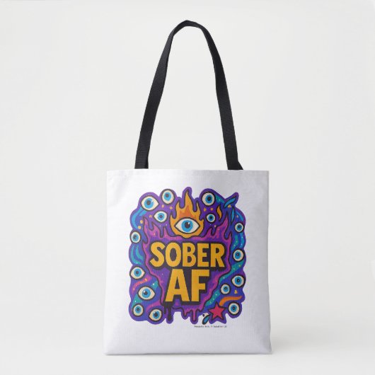 Sober AF - Tote Draagtas (Voorkant)