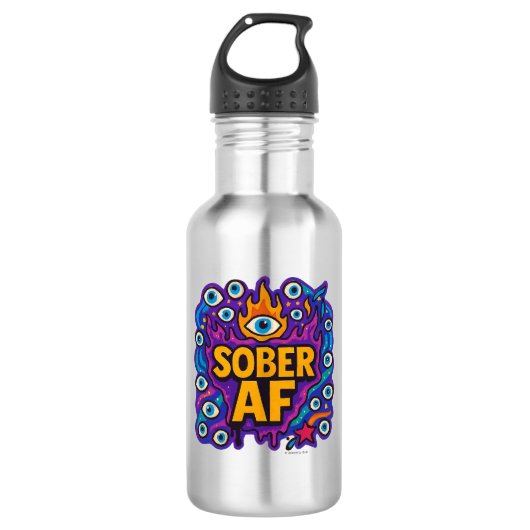 Sober AF -  Waterfles (Voorkant)